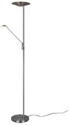 Trio Brantford 425610207 állólámpa, 30W+6,5W LED, 2700K-3200K-4000K, 3500+650 lm