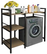 BARNET mosógép feletti polc, tölgyfa