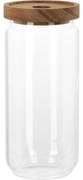Üvegedény akácfa fedéllel 1000 ml, 1 l