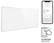 Klarstein Wonderwall 720 Smart, infravörös hősugárzó, 120 x 60 cm, 720 W, heti időzítő, IP24, fehér