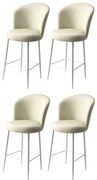 Alte Cream and White bárszék szett, 4 db, 4 db