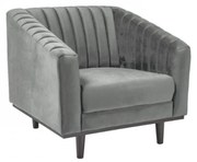 Asprey Velvet 1 fotel szürke