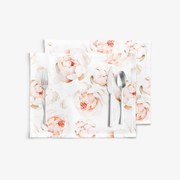 Goldea pamut reggeliző alátét deluxe - illatos bazsarózsa - 2db 30 x 40 cm