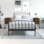 2 db barna tölgyszínű szerelt fa éjjeliszekrény 32x42x70 cm