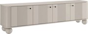 Vesper 4D tévéállvány 187 cm – kasmír / arany fogantyúk / gömb alakú lábak