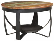 tömör újrahasznosított fa dohányzóasztal Ø68 x 43 cm