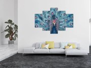Egy festett páva képe (150x105 cm)