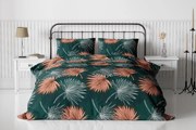 Krepp ágyneműhuzat PALMURA, zöld Ágyneműhuzat mérete: 70 x 90 cm | 140 x 200 cm