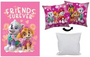 Mancs Őrjárat polár takaró, párnahuzat és párna szett 3 db-os (Friendship Fun)