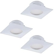 Eglo 95801- SET 3x LED Beépíthető lámpa PINEDA 1xLED/6W/230V