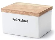 Continenta C3950 - Kerámia tárolódoboz fedővel 17,5x13,5x11 cm gumifa