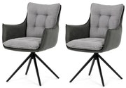 Étkezőszék szett forgó mechanizmussalDCH-D1345 GREY2, 2 db
