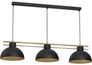 Csillár zsinóron ESTATE 3xE27/15W/230V fekete