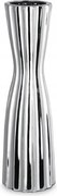 Dekorációs váza 14X46 ezüst dolomitból, függőleges mintával