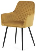 Sárga Bársony Étkezőszék. DCH-215 YEL4