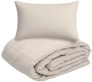 SUMMER nyári steppelt paplan 140x200 cm párnahuzattal 45x75 cm, bézs