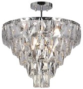 Csillár CHELSEA 6xE14/40W/230V átm. 50 cm fényezett króm