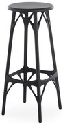 Barová židle A.I. STOOL LIGHT, v. 75 cm, více barev - Kartell Szín: černá