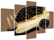 Kép - Absztrakció aranybarna N⁰3 (150x105 cm)