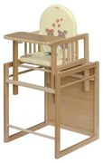 COSING - Gyermek étkezőszék 2 az 1-ben Viktoria bükk/krémszínű