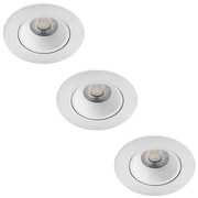 Philips Philips - KÉSZLET 3x LED Dimmelhető fürdőszobai lámpa ABROSA LED/9W/230V IP44 P5151