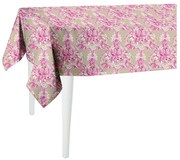 Butterflies bézs-rózsaszín asztalterítő, 300 x 140 cm - Mike & Co. NEW YORK
