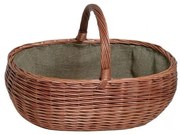 Fonott kosár fához fogantyúval 40x65 cm