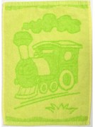 Gyerek törölköző BEBÉ vonat zöld 30x50 cm