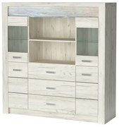 Vitrin Indie 22 (LED világítással) (fehér craft) . Akció -17%. 1057816