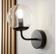 Brilagi - Fali lámpa MALIVA 1xE14/15W/230V fekete/átlátszó