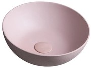 Sapho - FORMIGO ráültethető mosdó Ø 39 cm beton/rózsaszín