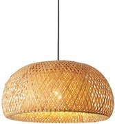 Bambusz Függőlámpa E27 Boho Fonott 80cm