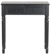 Romy fekete borovi fenyő fésülködőasztal - WOOOD