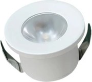UNIVERSO Mini spot lámpatest 1w 6500k 80lm 30° IP20 Fehér D31x22mm kivágás:D28mm