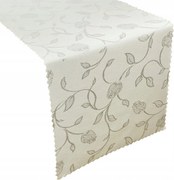 Futó Szalvéta Foltálló Ekrü Virágok Tulipán 50x100 cm