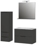 Antracitszürke fürdőszobai bútor szett Crandon – Germania