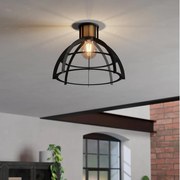 Eglo 43768 - Mennyezeti lámpa STILLINGTON 1xE27/40W/230V fekete