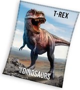 Dinoszaurusz T-Rex coral fleece polár takaró 130x170cm