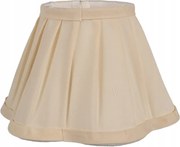 Bézs textil lámpaernyő virágos szegéllyel Suzanne 20x13 cm