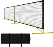 SPORTNOW Hordozható Pickleball Háló, 6.7m Táskával, Fém Váz Beltéri és Kültéri Használatra Sárga | Aosom