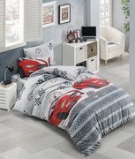 Fast Cars pamut gyerek ágyneműhuzat  200x140cm+90x70cm TiaHome