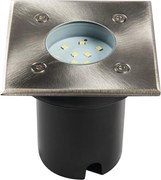 Kanlux 18192 - GORDO kültéri, bejárható LED lámpatest, 1 W, 230 V, 9,5x9,5 cm, IP67, rozsdamentes acél
