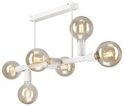 Csillár rúdon ASTRID 6xE27/60W/230V fehér