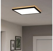 Eglo 901467-LED RGBW Dimmelhető fürdőszobai lámpa ROVITO-Z 17,6W/230V 39x39cm IP44 fekete 901467