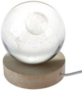 Natúr színű USB fénydekoráció ø 8 cm – Dakls