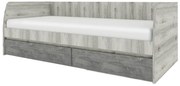 Egyszemélyes ágy 90 cm (heverő) Japon 2 (nairobi gesztenye + onix) (ágyráccsal)  (tárolóhellyel). Akció -16%. 1116913