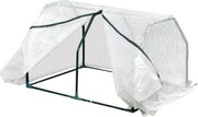 Outsunny Terrasz Üvegház 100x70x60 cm Kicsi Otthoni Kert Bölcső Cipzárral Növények és Virágok Neveléséhez Acél Váz PE Borítással Fehér | Aosom