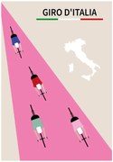 Illusztráció Giro d Italia, Poster Paperago