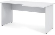 Impress ergonomikus asztal 160 x 90 cm, jobb, fehér