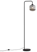 Design állólámpa fekete füstüveggel - Ana